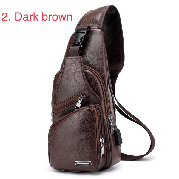 Tas Pria DZ Fashion USB Port