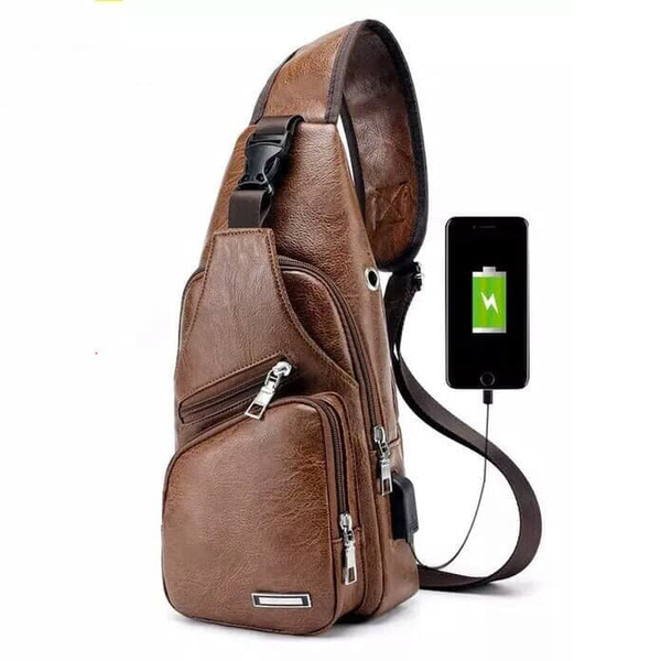 Tas Pria DZ Fashion USB Port